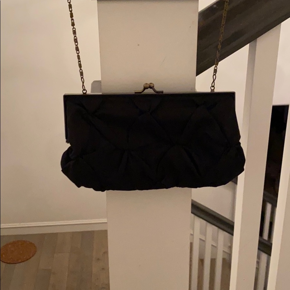 Vintage black hand bag